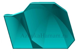 3D модель купола в хамам - вариант 10