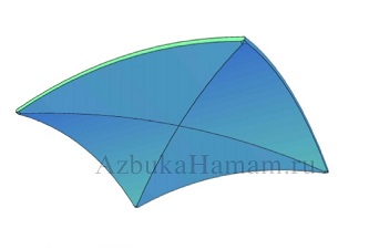 3D модель купола в хамам - вариант 12