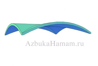 3D модель купола в хамам - вариант 13