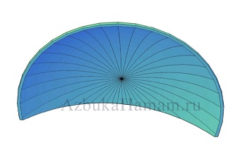 3D модель купола в хамам - вариант 17