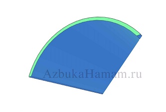 3D модель купола в хамам - вариант 23