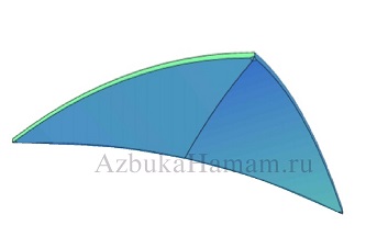 3D модель купола в хамам - вариант 24