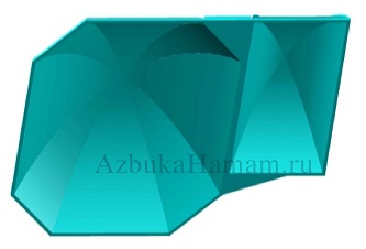 3D модель купола в хамам - вариант 9